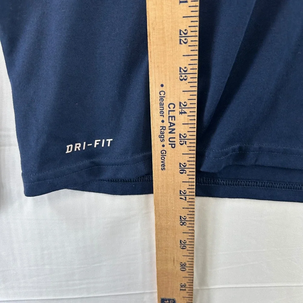 Nike Denver Broncos T-Shirt Youth XL Navy Blue Long Sleeve Dri-FIT NFL Athletic